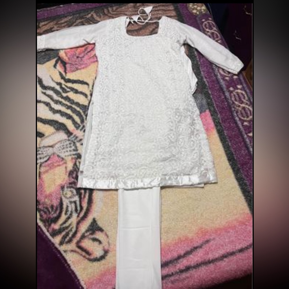 White Punjabi suit